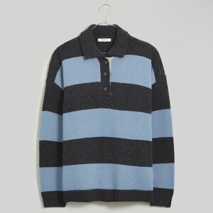 Madewell Rugby Stripe Polo Sweater